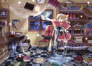 Anime character magic themed HD wallpaper